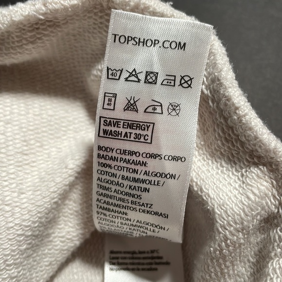 TOPSHOP oversized sweatshirt in women’s size 2 - Picture 7 of 11